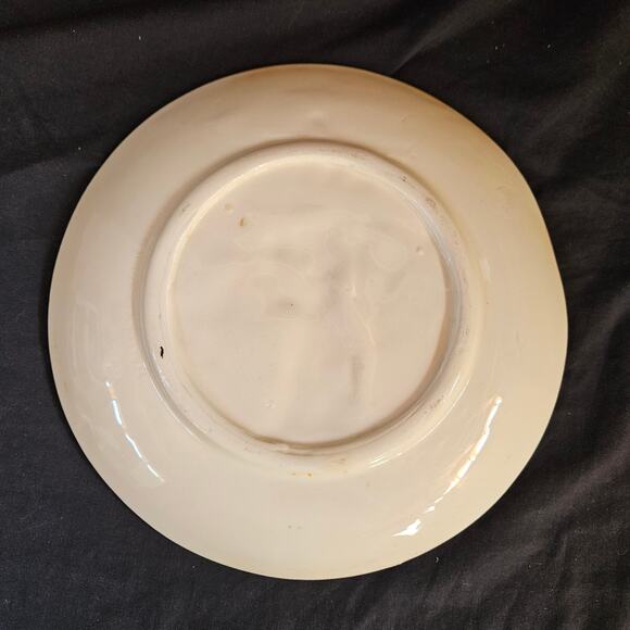 Vintage Christmas Plates 9" Set of 2 Candlesticks Bells Pottery Decor - Picture 3 of 7